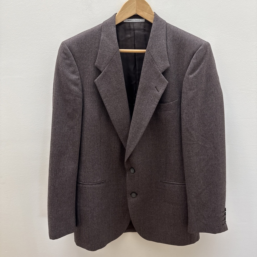 Yves Saint Laurent Men  Suit Jacket YSL Button Blazer Sport Coat Brown France